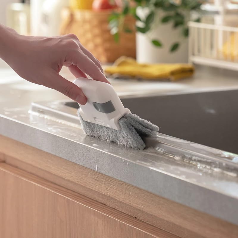 2-in-1 Detachable Window Slot Cleaning Brush Door and Window Groove Glass Window Slot Dead Angle Brush Window sill Seam