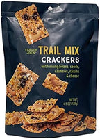 Trader Joe's Trail Mix Crackers with Mung Beans, Seeds, Cashews, Raisins & Cheese - 4.5oz (128g)