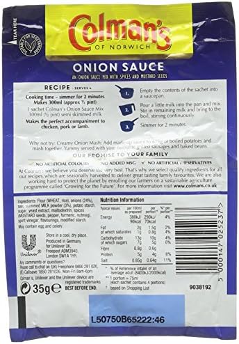 Colmans Onion Sauce Sachet 35g