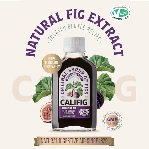 THREE PACKS of Califig Syrup Of Figs 100ml by Califig