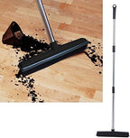 EBTOOLS Multifunction Telescopic Carpet Broom, Pet Hair Dust Removal Tool for Fluff Carpet, Hardwood Floor, Tile, Window, Daily Household (Black)
