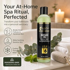 Foot SPA - Massage Oil, with Tea Tree, Pepper Mint, Eucalyptus Oil, 8 Oz - Professional Full Body Massage Therapy, Manicure, Pedicure - Relax Sore Muscles and Repair Dry Skin
