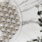 14mm Edible Silver Pearl Sugar Sprinkles Candy Mini Pearls Cake Decorations Cupcake Toppers Cookie Decorating Perfect for Wedding Party Valentine Halloween Christmas Supplies 3OZ