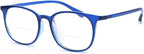 Fuisetaea Photochromism Gray Bifocal Reading Glasses Lightweight TR90 Frame Transition Readers Eyeglasses