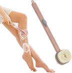 Shower Brush, Long Handle Shower Scrub Brush, Long Handle Bathroom Massage Cleaning Brush, Soap Dispenser Back Brush for Shower Brush