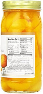Kirkland Signature Sliced Peaches, 24oz Glass Jar (Pack of 2, Total of 48 Oz)