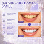 Purple Teeth Whitening Strips for Sensitive Teeth, 30-Minute Teeth Whitening Strips to Help Remove Coffee & Tea Stains, Mint Whitening Strips Freshen Breath, Enamel Safe, Non-Slip, 28 Strips