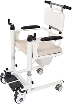 Patient Transfer Chair, Multifunctional Patient Wheelchair, Wheeled Toilet Chair for Shower Convenience, Bath Chair for Convenient Bathing, gaoyun-1001