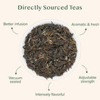 VAHDAM, First Flush Darjeeling Tea - 50 Cups (3.53oz) | Loose Leaf Black Tea - Flowery, Aromatic & Delicious | Picked, Packed & Shipped Direct From India | Champagne Of Teas | Mellow & Fragrant