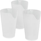 HealthSmart 8 oz. Nosey Cups for Adults - 3 Pack, Adult Sippy Cup, Autism Friendly, Dysphagia, Special Needs, Parkinsons and Occupational Therapy Tools, Elderly Assistance Products