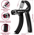FitBeast Grip Strengthener Forearm Strengthener Hand Grips Strengthener Kit - 5 Pack Adjustable Resistance
