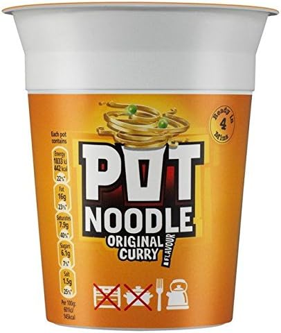 Pot Noodle Original Curry 90g - Pack of 6