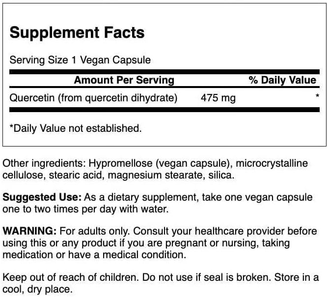 Swanson High Potency Quercetin - (60 Veggie Capsules)