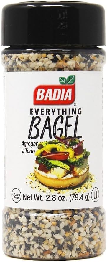 Badia Everything Bagel Seasoning Blend, 2.8 oz - Sesame Seed, Poppy Seed, Garlic, Onion and Salt