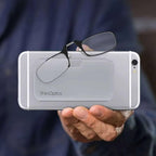 ThinOptics unisex-adult Universal Pod Case + Rectangular Reading Glasses