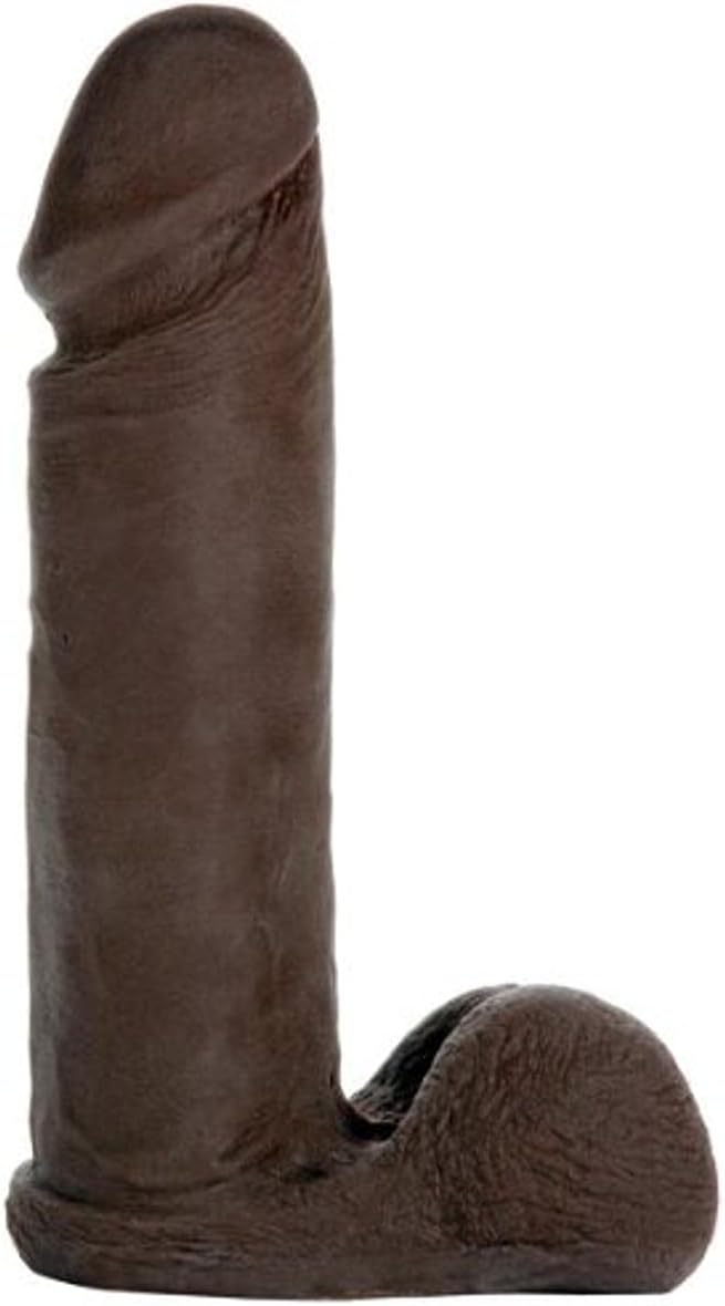Doc Johnson Vac-U-Lock - The Realistic Cock - ULTRASKYN - 8 Inch - F-Machine and Vac-U-Lock Harness Compatible Dildo - Chocolate