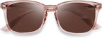OPTOFENDY Reader Sunglasses for Women Men, Full Lens Outdoor Reading Sunglasses with Spring Hinge, UV400 Protection, Light Brown 2.25