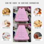 KKCD Non-Slip Lash Bed Topper with Square Head Massage Table Mattress Topper with/Without Breath Hole SPA Bed Cover Protector for Beauty Salon Solid Color Massage Accessories,Grey1,80x190cm