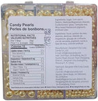 Sentovac Edible Gold Pearls Sprinkles 4 Size（2mm 4mm 7mm 1cm）Mix for Cake Decorating Candy Cupcake Cake Topper Cookie Baking Decorations Supplies