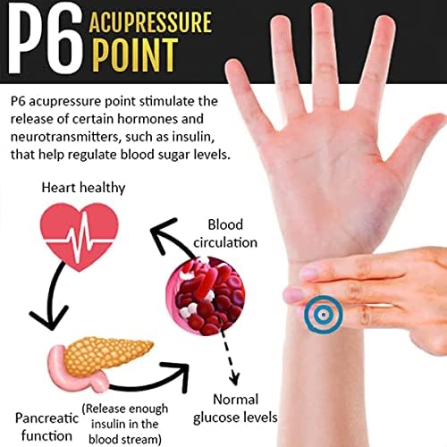 Weimax Sugar Control Wristband,Blood Sugar Control Wristband,Healthify Sugar Control Therapeutic Wristband for Everyone (E-2Pairs)