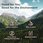 ecoHiny Premium & Soft Bamboo Toilet Paper | PFAS Free | 6 Mega Rolls, 3 ply & 350 Sheets | Non Toxic, FSC Certified, Septic Safe, BPA Free | Tree Free Toilet Tissue | Plastic Free Packaging