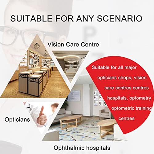 Fixed Trial Frame Optometric Universal Optical Trial Frame PD 50-72mm Optical Trial Frame Ophthalmology Trial Frame Test Optometrist (Color:Blue,Size:PD70)