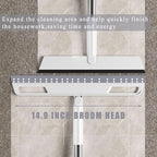Multifunction Magic Broom, Extended Indoor Detachable,3-in-1 Sweeper Removing Dust Liquid Hair, Adjustable Floor Squeegee,Magic Broom as seen on tv（Gray）