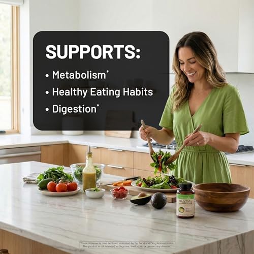 Naturewise Garcinia Cambogia - 60% HCA Concentration Extract, Natural Support for Weight Goals and Energy Levels - Vegan, Non-GMO, Gluten Free - 90 Capsules[1-3 Month Supply]