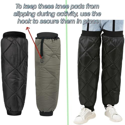 Ibluelover Warm Motorcycle Knee Pads Windproof Waterproof Leg Sleeves Warmers Winter Thermal Knee Braces for Skiing Cycling
