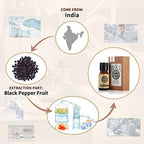 AKARZ Black Pepper Essential Oil Natural Organic Pure Premium Therapeutic Black Pepper Oil for Skin Body Hair Care,Diffuser, Candle,Soap,Making, DIY,Massage Aroma 0.34 Fl Oz (10ml)