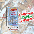 Roma Tomato Ketchup Packets – 50 Count (9g Each) in Resealable Slide Seal Bag – Packaged by CMC Products