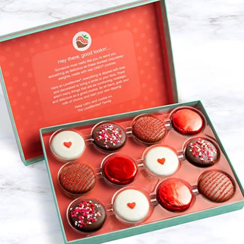 Sweet Love Chocolate Covered Oreos Cookies Gift Box for Easter, Mother's Day, Birthday, Thank You, Family
