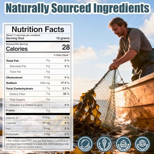 8 oz Pure Sodium Alginate Powder Food Grade – Thickener & Gelling Agent for Spherification Caviar, Desserts, Meat Products, Dairy Alternatives | Vegan, Gluten-Free, Keto-Friendly, Chefs