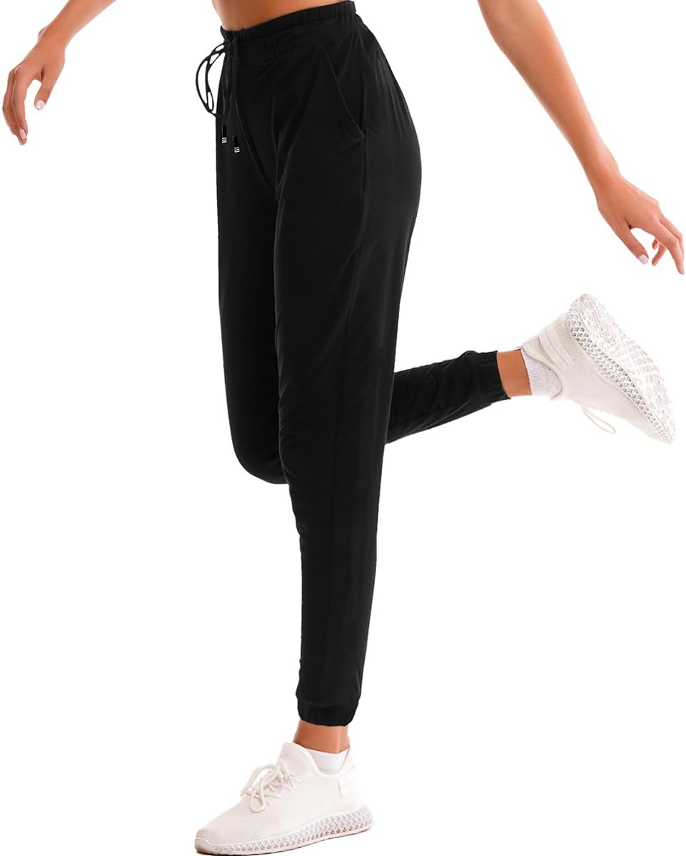 Stanpetix Women’s Joggers with Pockets - Lightweight Athletic Sweatpants for Running Yoga Exercise