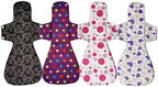 MUMBABY 32 pcs Full Series Set 1pc Mini Wet Bag+5@7inch +5@8inch+8@10inch+5@12inch+5@14inch +3@16inch Charcoal Bamboo Mama Cloth/Menstrual Pads/Reusable Sanitary Pads
