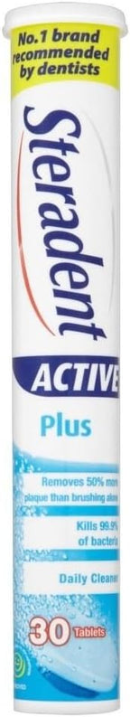Steradent Active Plus Original Tablets (30) - Pack of 2