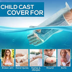 Waterproof Child Half Arm Cast & Bandage Protector, Reusable, Safe for Pool, Bath, & Shower, Small HALF Arm (A17) Covers Kid's Small Hand, Wrist, Forearm, Made in USA