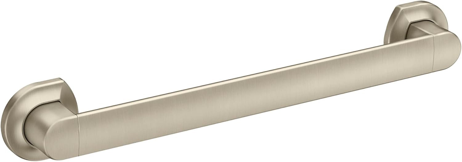 Moen MBHG3818BN Genta 18" Bathroom Grab Bar, Brushed Nickel