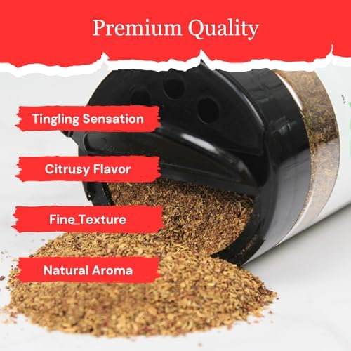 Byait Sichuan Peppercorn Powder 6 Oz, Fine Ground Szechuan Pepper for Numbing and Tingling Taste, Premium Quality for Cooking, Seasoning, and Flavoring