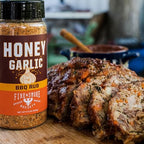 Fire & Smoke Society Honey Garlic BBQ Rub | Seasonings and Rubs for Smoking and Grilling | Pulled Pork Ribs Chicken, Burgers, Dry BBQ Rubs Spices | Honey Garlic, Brown | M 6.5 oz