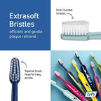 TePe Kids Toothbrush, Extra Soft Kid and Toddler Toothbrush for Ages 3+, 4 Pack