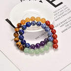 AD Beads Healing Reiki 7 Chakras Yoga Natural Gemstone Round Loose Beads 10mm 16''
