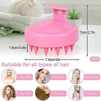 Oligei Scalp Massager 3 Pack, Shampoo Brush, Hair Scrubber for Exfoliation, Soft Silicone Brush for Hair Growth and Dandruff Removal