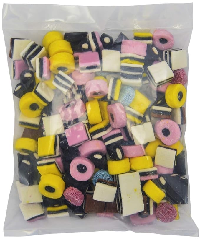 Gustaf's English Licorice Allsorts (2 lb Bag). Assorted Licorice Candy.