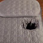 MIPOPS 4-Piece Microfiber Massage Table Sheet Set, Soft Facial Bed Cover, Solid Color Beauty Bedspreads Salon Bed Cover for Body Massage(Purple,185x70cm(73x28inch))