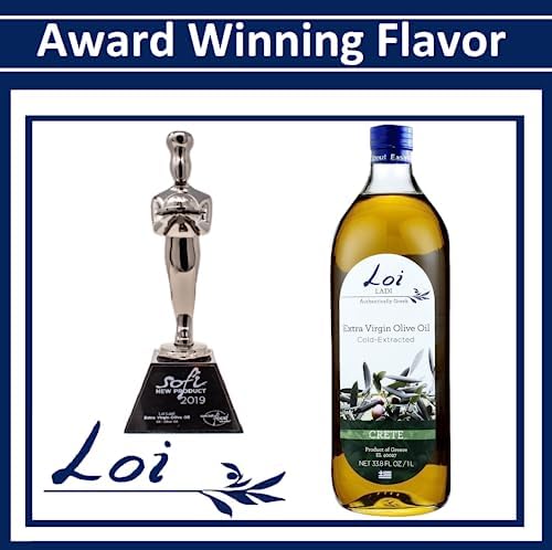 Loi Ladi - Extra Virgin Olive Oil from Crete, Greece by Chef Maria Loi, Authentic and Unfiltered - 33.8 Fl. Oz.