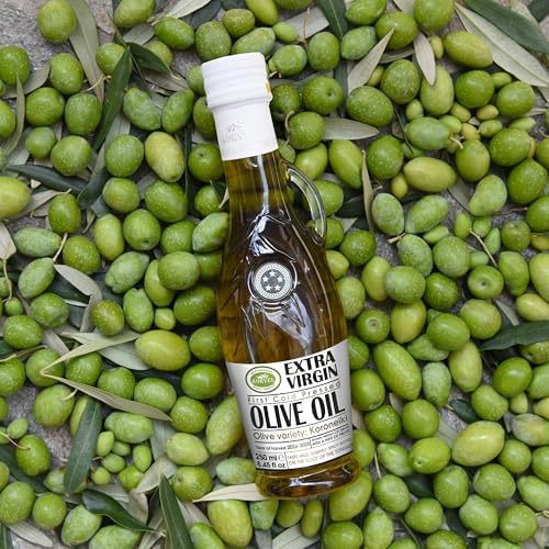 Extra Virgin Olive Oil, KORVEL, glass bottle Amphora 250 ml, 8.45 fl oz