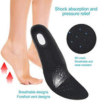 ZJchao Heel Spur Insoles, Gel Work Insoles for Sport and Life, Sweaty Feet Against Pressure Pain Gel Soles for Women & Men(S（35-40 ）)