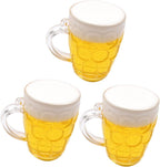 PRETYZOOM Birthday Cake Decorations 3pcs Beer Mugs Cake Ornaments Simulation Beer Dec