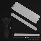 Original Anti-Slip Shower Stickers for Bathtub & Shower Floor, Strong Adhesive Safety Strips with Scraper Ideal for Families with Kids, Adults & Seniors, 24 PCS (Clear)
